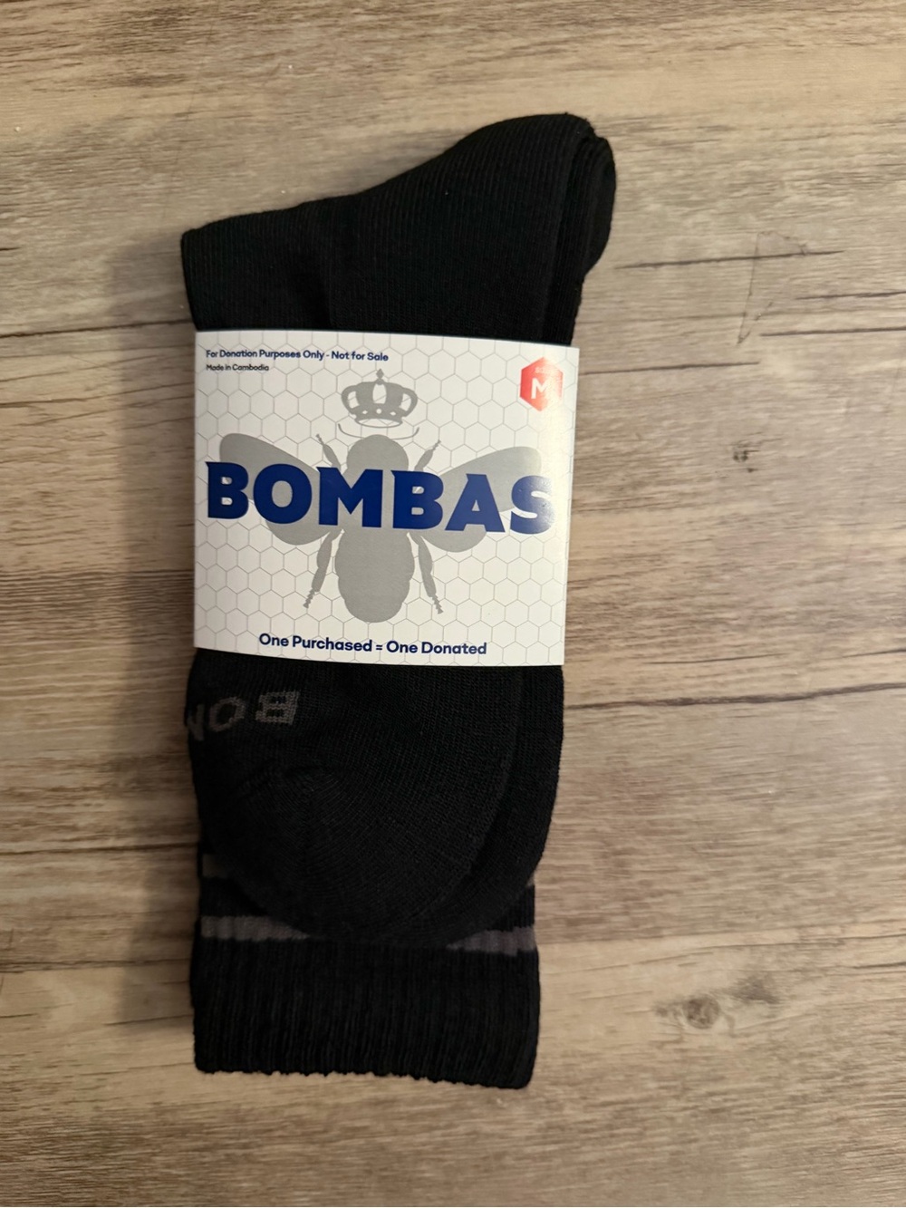 Bombas Black Crew Athletic Socks